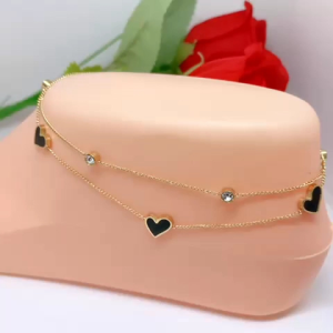 Gelang Kaki Wanita Premium Dengan Desain Elegan & Lapis Emas