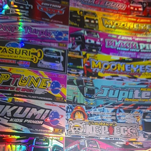 STIKER BUS BASURI MOONEYES BAHAN HOLOGRAM ORIGINAL KEREN
