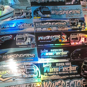 STIKER BUS BASURI WINSPECTOR BAHAN ORIGINAL ANTI AIR /STIKER BUS WINSPECTOR ORIGINAL ANTI AIR