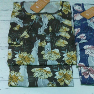 SETELAN LILY WHITE CP GLOOMY FLORAL ALLSIZE - BAJU SANTAI