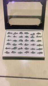 Cincin Bunga Titanium Wanita Anti Karat