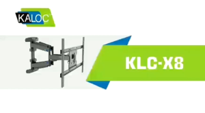 Kaloc X8 SPCC Steel Super Slim Ultra Strong 6 Arm Wall Mount TV Bracket Holder Full Motion Cantilever Tilt & Swivel for 32" 40" 50" 55" 60" 65" 70" 75" 80" 85" Inch LED & Curved Screens - Max Loading Capacity 45.5kg Pemegang TV Penyangkut Dinding Tv 电视机壁挂