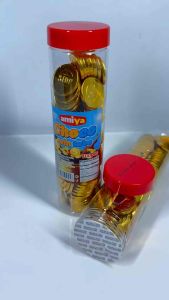 100pcs GOLD COIN TUBE /loot bag fillers / paninda / giveaways /  favors.
