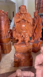 Tượng phật di lặc chúc phúc dấu ấn của các doanh nghiệp thành đạt tượng lớn uy nghiêm kích thước cao 1m-34-24cm