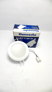 Lampu Downlight LED Hannochs 3 Watt / Led Panel Hannochs easy IBR 3watt / Downlight Tanam / SIZE 2.5 inch