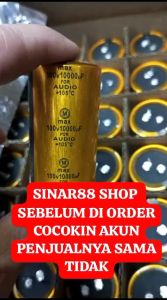 Hrg 1pcs ISI FULL 10000uf100v 10000uf 100v MAX 10.000uf100v MAX 10.000uf 10000mk100v 10.000mk MAX ORIGINAL CAPASITOR ELCO ELKO ECO EKO KAPASITOR TR TRANSISTOR TRAVO LAS TRAPO MESIN PSU POWER AMPLIFIER