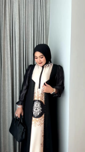 Halwa Dress by iRna.Emerald - Dress dengan Bahan Motif Armani Silk Premium Quality