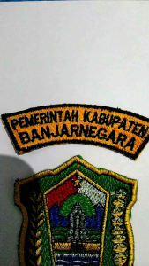 1 Set Bet Bordir Pemerintah Kabupaten Banjarnegara / Badge Pemerintah Kabupaten Banjarnegara