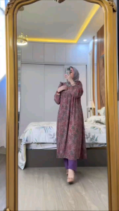 NEW SET TUNIK CELANA BUNGA ANJELYN BEST SELLER