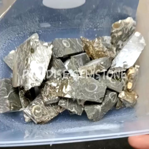 RANDOM Bahan Batu Lempengan Fossil Akik Corak UNIK