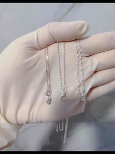 สร้อยคอ เงินแท้ 92.5% เส้นเล็กๆน่ารัก เล่นไฟ ✨☑️ แน่ใจสำหรับคนที่ชื่นชอบการเปลี่ยนแปลง 💰🔝 ความเงางาม เล่นไฟ ☑️ไม่ลอก, ไม่แพ้, ไม่คัน ☑️เงินแท้ทั้งเส้น ❌ไม่ใช่เงินชุบ