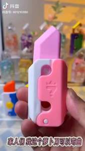 Dao Vô Tri 3D Dao Cà Rốt Kết Hợp Gôm Tẩy Bút Chì 2in1