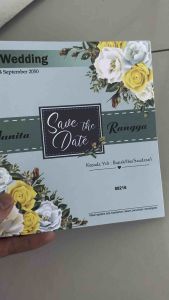 Blangko Undangan Kosong Pernikahan Erba Kartu BLANKO Simple 88216 (5 Set atau 100 Set)