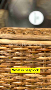 Ilokana Handicrafts Native Rattan Laundry Basket Hamper with Lock