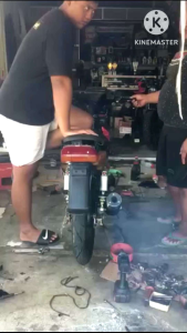 KNALPOT FIZ R FORCE STANDAR RACING PERUT HITAM MODEL AHM SUARA GARING