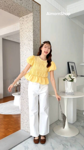 AimornShopp เสื้อแขนตุ๊กตา แขนพอง แต่งสม็อคตัวพอง น่ารักๆ ลุคคุณหนูสุดๆ