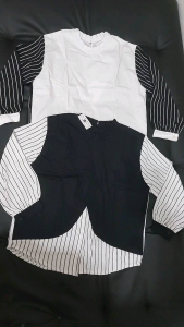 SALE ATASAN FASHION WANITA 12194 BLOUSE IMPORT BKK Lengan Panjang. BIG SIZE