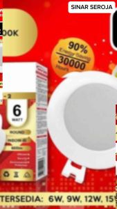 DOWN LIGHT Downlight Inbow 15W BULAT LED PANEL LAMPU LED MYVO Murah