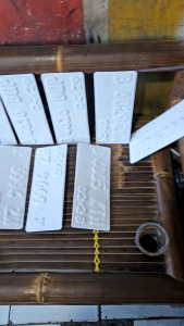 PLAT NOMOR MOTOR STANDART SEPERTI SAMSAT PAKE LOGO TIMBUL