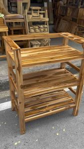 โต๊ะไม้สัก/ชั้นวางของ ขนาด46x80x100ซม.