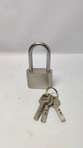 Gembok Stainless 40mm leher Panjang Anti Karat/Anti Maling/Gembok Anti Rust/Gembok Nekel Rumah Pagar