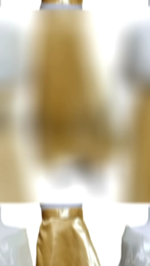 WRAP AROUND SATIN SKIRT FOR FILIPINIANA - GOLD