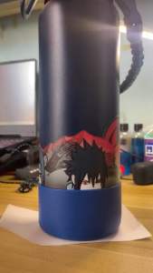 UCHIHA AQUAFLASK INFINITY STICKER: A Scratch Proof & Waterproof Vinyl Laminated Naruto Accessory