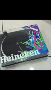 Heineken Limted Edition Audio Technica AT-LP70XBT Belt-drive Turntable - Black/Silver