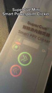 SuperCue Mini - Perfect Cue/PPT Clicker | Smart Powerpoint Slide Changer | Laser Presenter