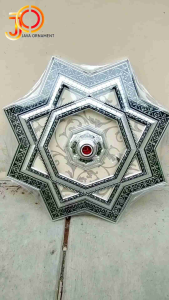 JAVA ORNAMENT Size 60X60 Fitting Ornamen Jumbo Lampu Plafon PVC Mewah elegan