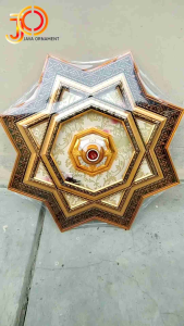Ornamen Lampu Plafon PVC 60X60