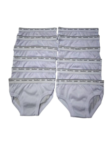 6pcs/12pcs Hanford Briefs Bundle 👧 | High Quality Cotton Panties Multi Sizes 0-20 Years | Classic White Everyday Underwear