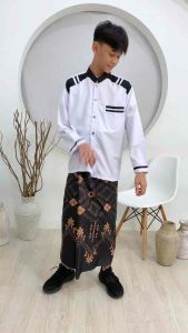 baju koko anak laki-laki koko labirin anak lengan panjang koko putih terbaru