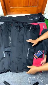 Celana training panjang olahraga gym running aerobic yoga pria