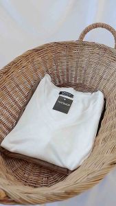 เสื้อคอวีผ้าสลาฟเนื้อบาง ทรง Oversize