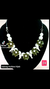 kalung mutiara hijab premium