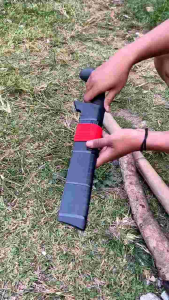 Golok Tebang Bambu&Kayu Bahan Baja Asli Bonus pisau