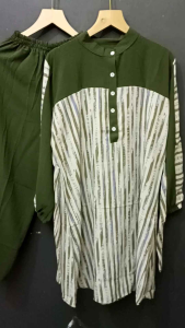 ONE SET CRINKLE LIRIS ABSTRAK / ONE SET MUSLIMAH TERBARU