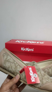 flatshoes kulit KCR.09 cream sepatu wanita sol karet