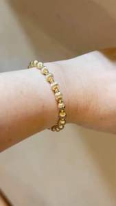 10k Gold filled bracelet (6mm balls)