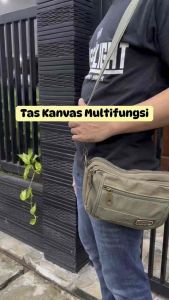 Tas multifungsi bahan kanvas frenzi
