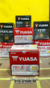 TERMURAH AKI YUASA YB7A 8AH ASLI YUMICRON ACCU BAJAJ PULSAR DTS I THUNDER MTX9 PUSAT AKI SURABAYA