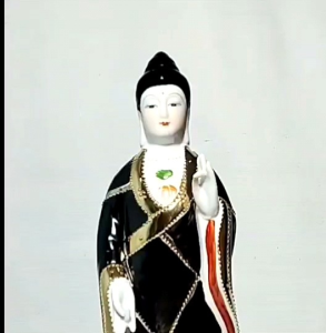 Tượng Địa Mẫu Nương Nương  đứng - gốm sứ