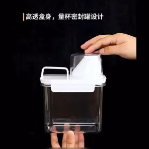 Laundry Detergent Softener Dispenser BPA FreeTransparent Bottle Liquid Soap Container Food Cereal Rice Dispenser Storage