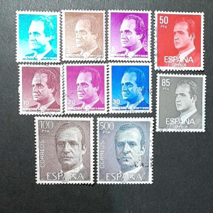 Prangko Spanyol Berkualitas: Koleksi Prangko Kuno 10 pcs Campur USED