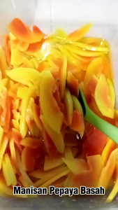 Manisan Pepaya Basah Manis/Pepaya Manis/Pepaya Mindosari 1kg