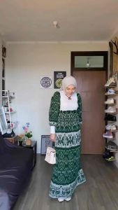 JASMINE DRESS TENUN GREEN - BAJU TENUN COUPLE TERBARU