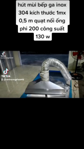 quạt nối ống thông gió tăng áp HF 200 công suất 130 w