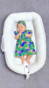 Eliza Dress Bayi Perempuan Rayon Free Headband 0-12 Bulan