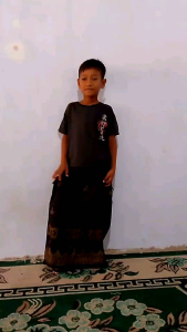 Sarung celana anak motif pagar aceh batik printing pinggang full karet bisa menyesuaikan badan anak praktis dan nyaman dipakai